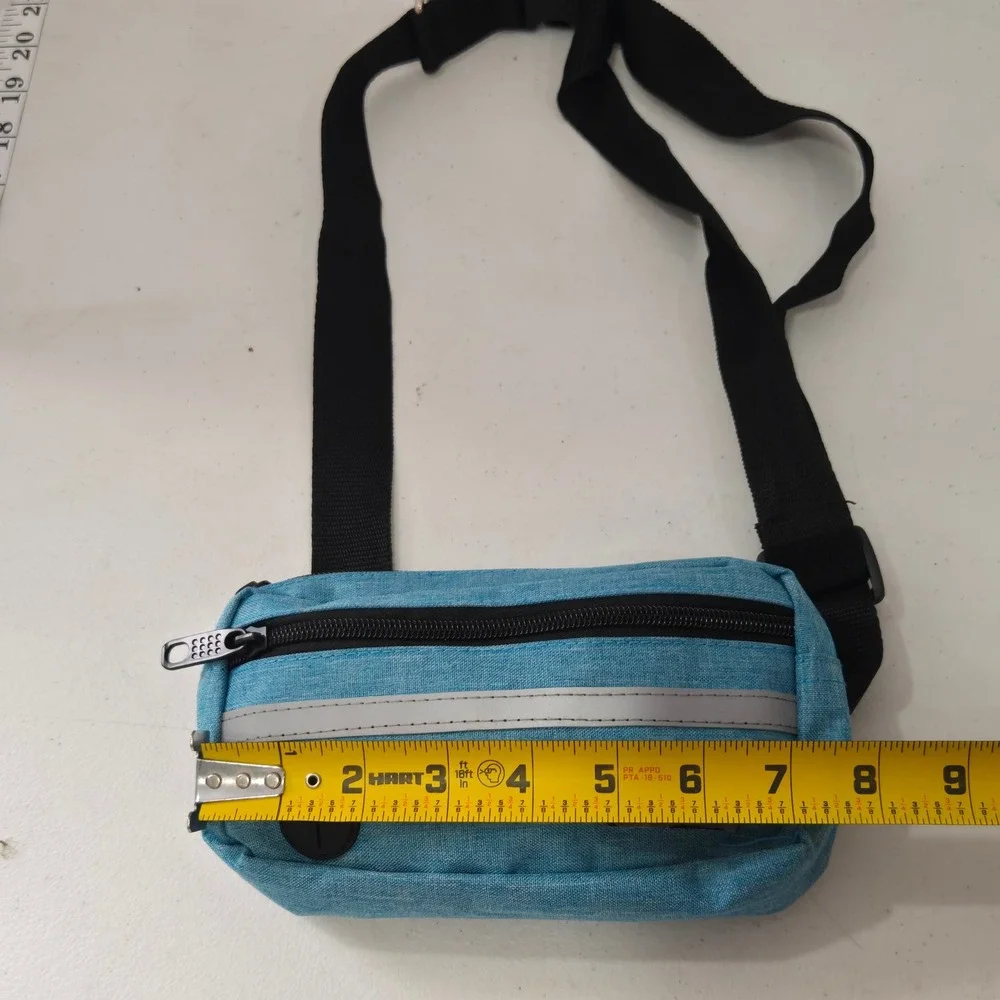 PetAmi Dog Walking Pack Waist Bag Blue Reflective Treat Pouch Waste Dispenser